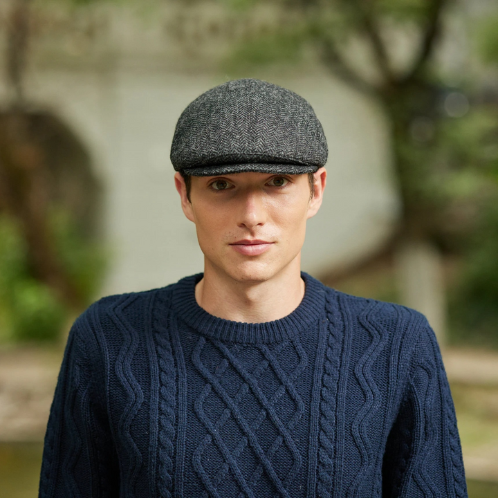 Charcoal Herringbone