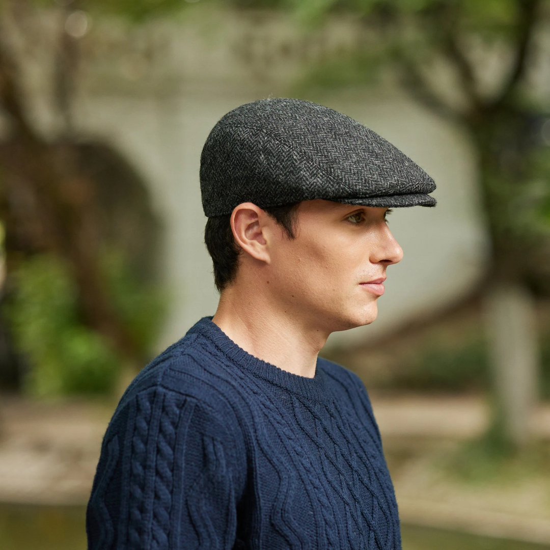 Charcoal Herringbone