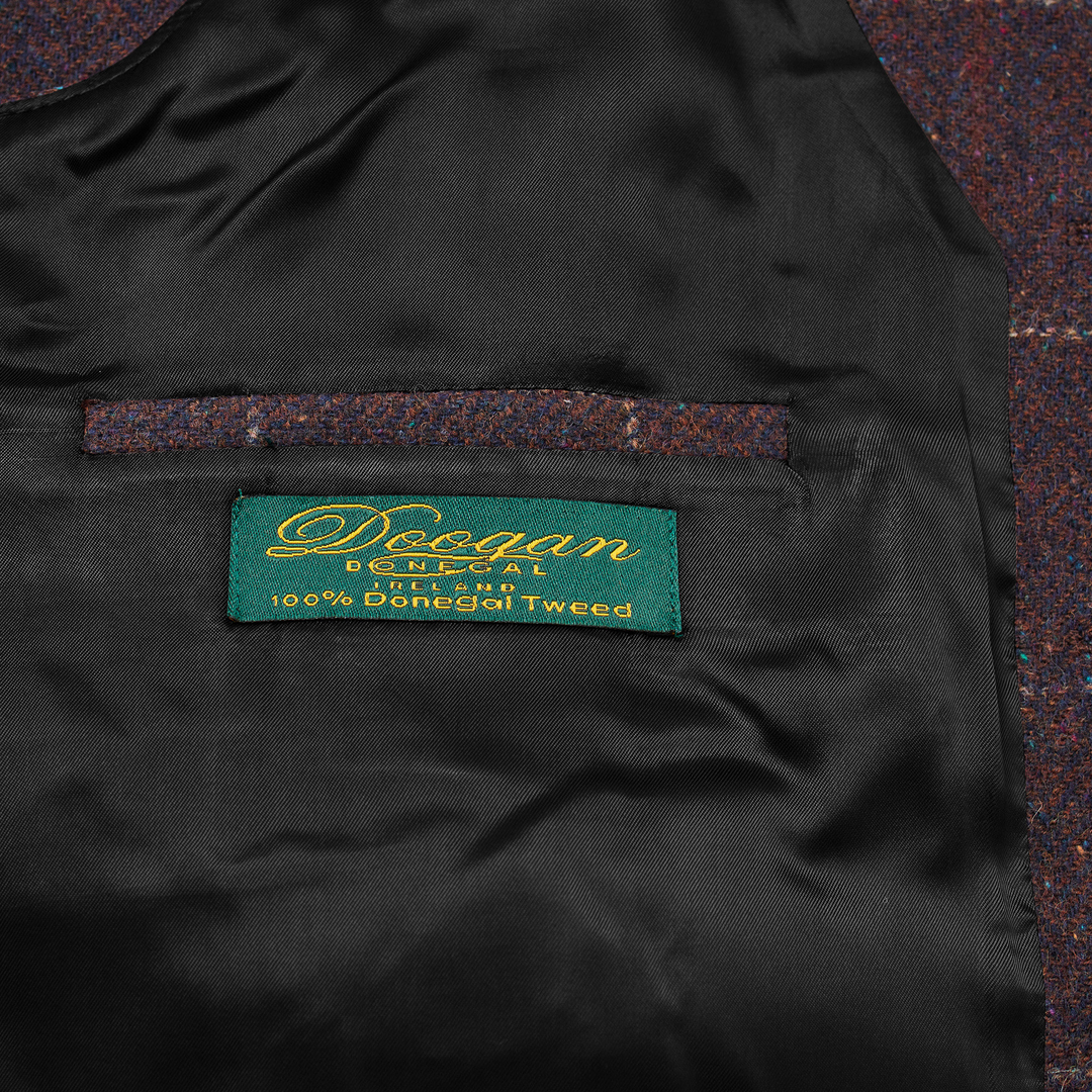 Buncrana Brown Plaid Fleck Donegal