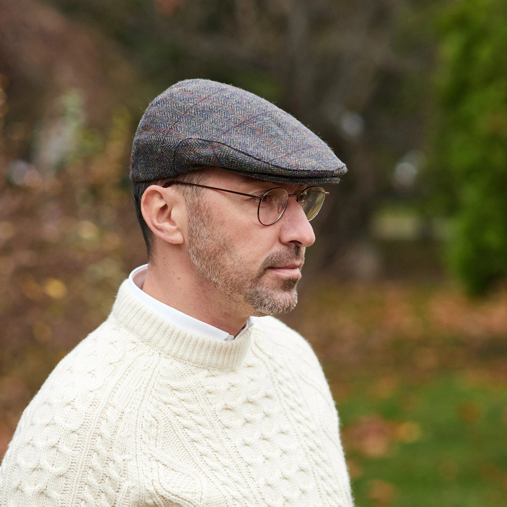 Gleneely Green/Orange Donegal Fleck Plaid