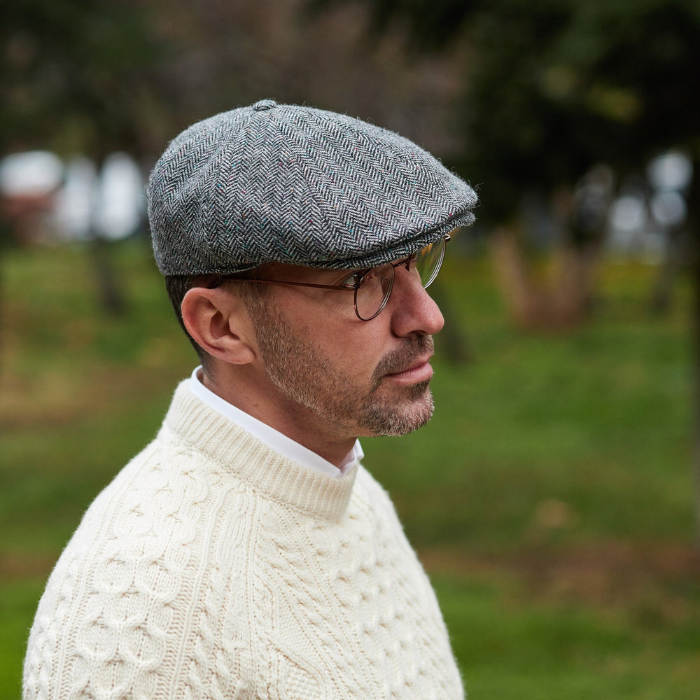 Gweedore Grey Donegal Fleck Herringbone