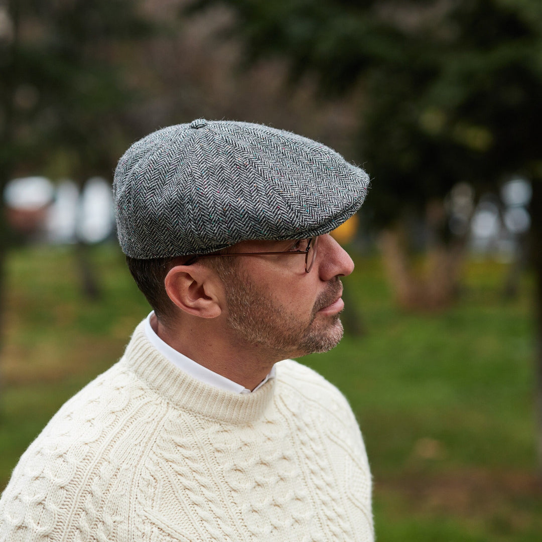 Gweedore Grey Donegal Fleck Herringbone