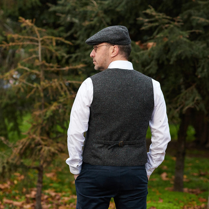 Carrick Charcoal Donegal Fleck Herringbone