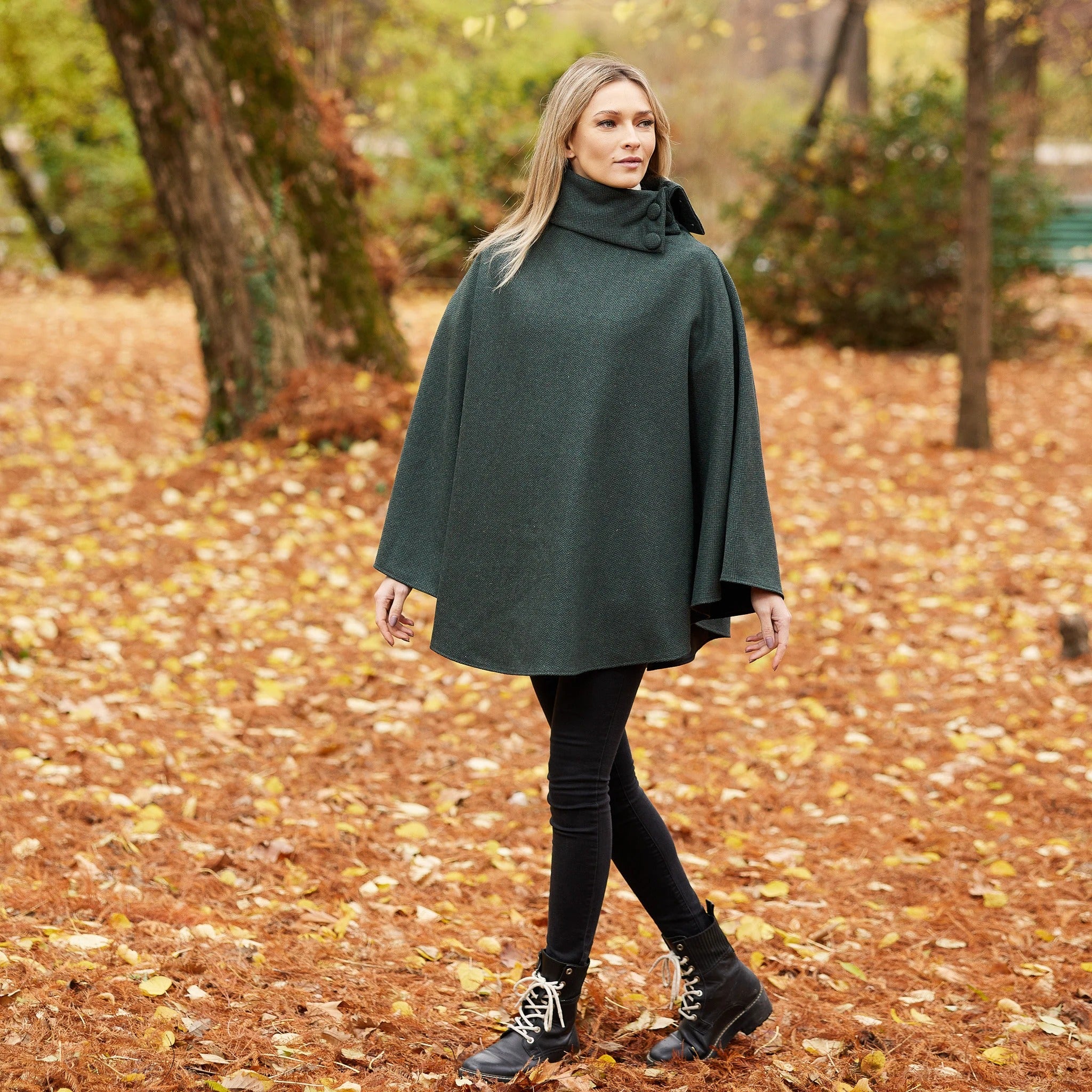 Irish - Donegal Tweed Cape / Poncho - Long – Irish Tweed Store