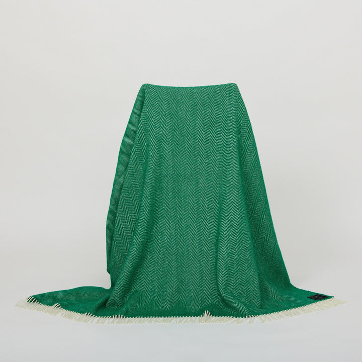 Irish Green Herringbone