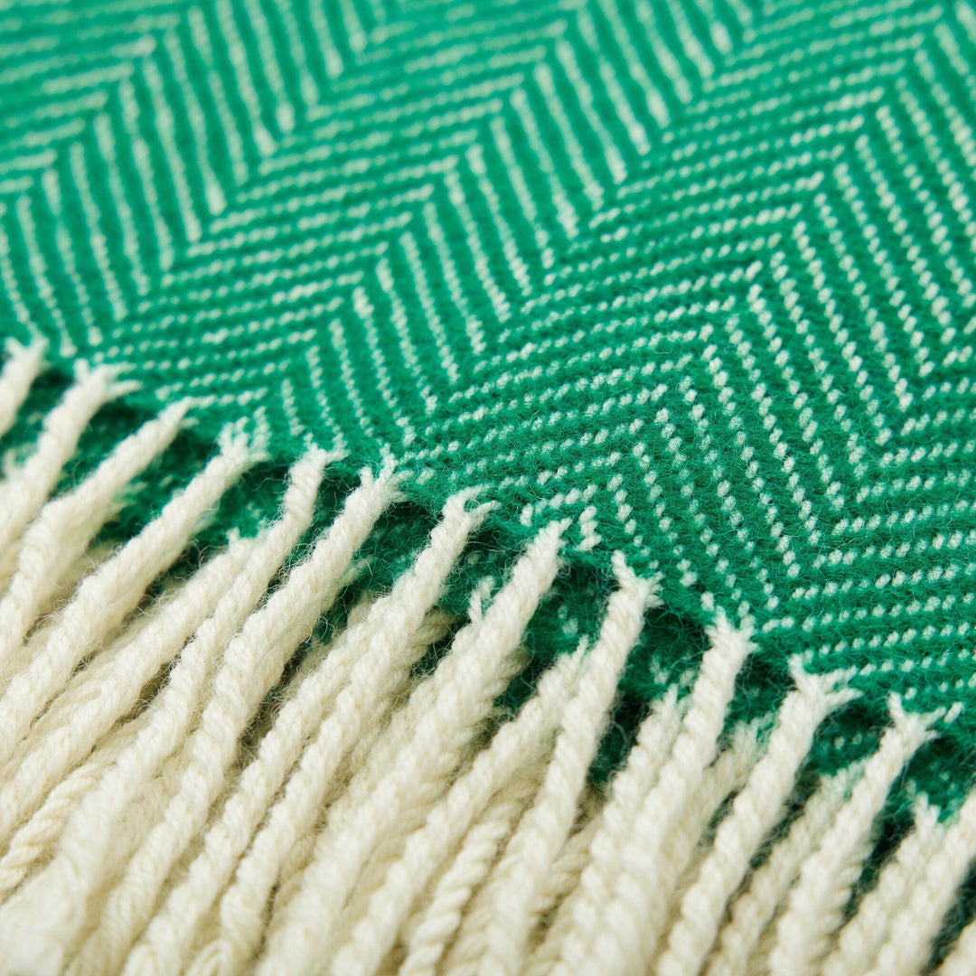 Irish Green Herringbone