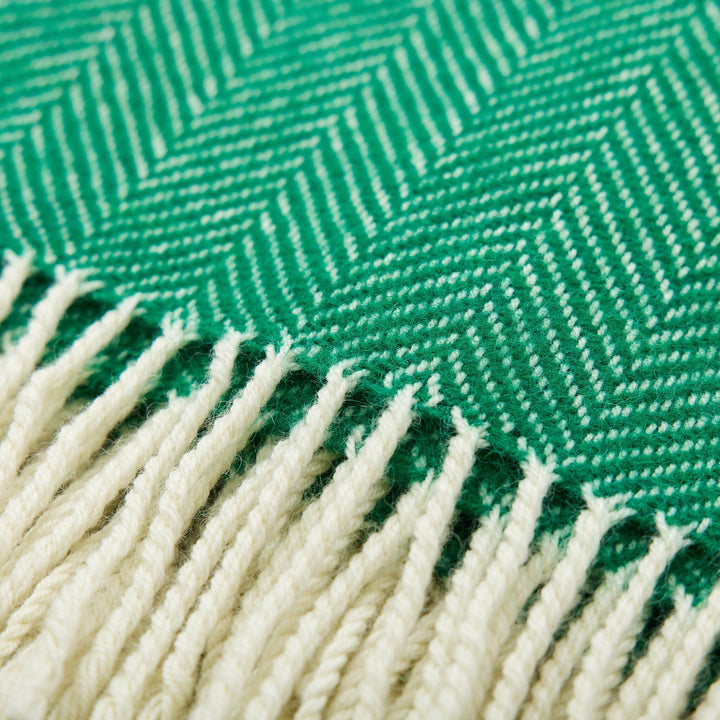 Irish Green Herringbone