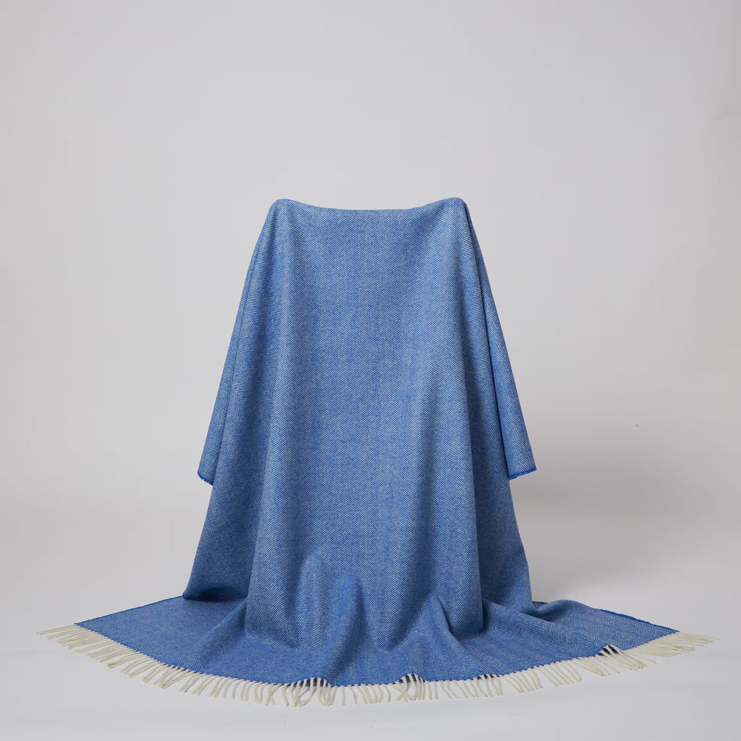 Sky Beige Herringbone