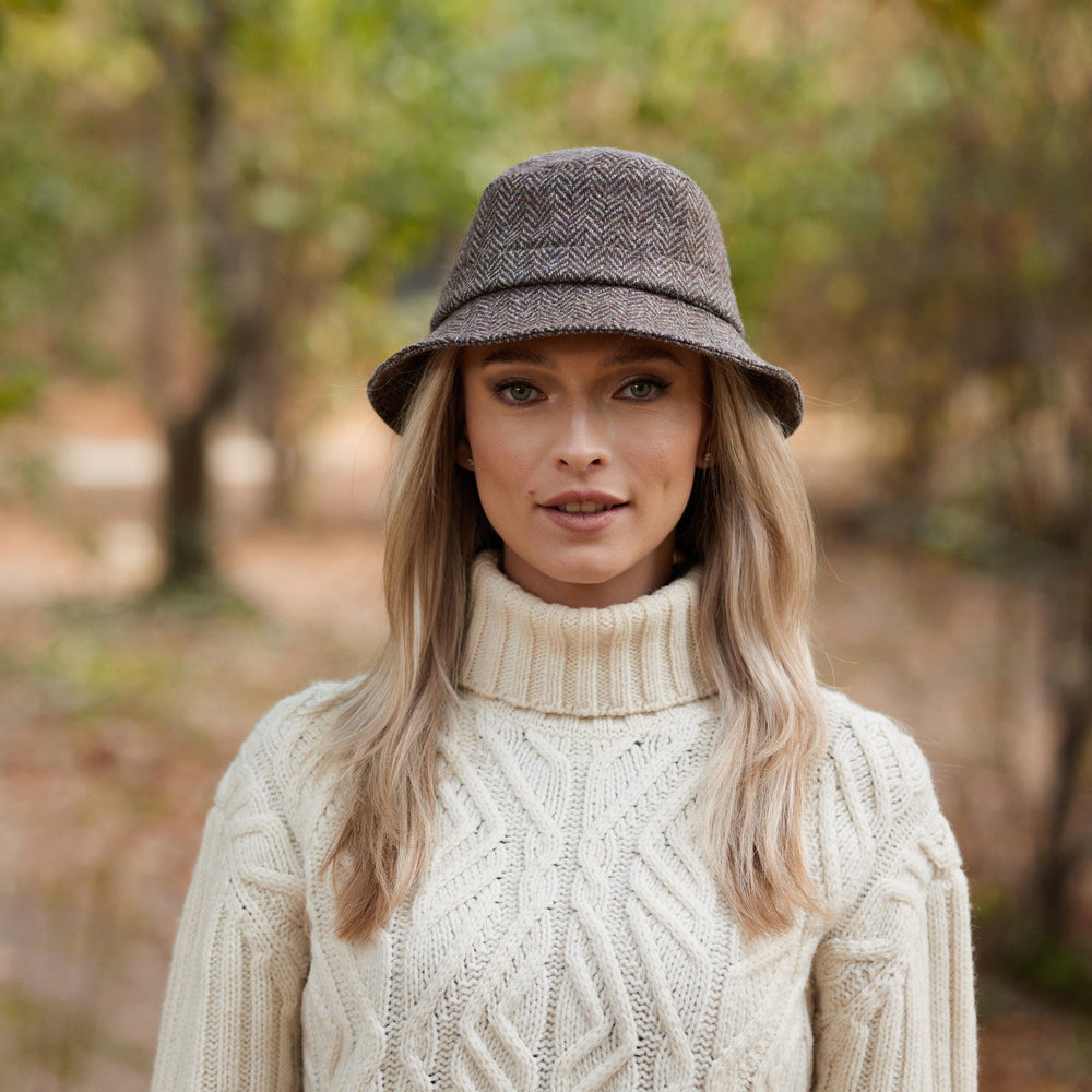 Donegal Brown Beige Fleck Herringbone