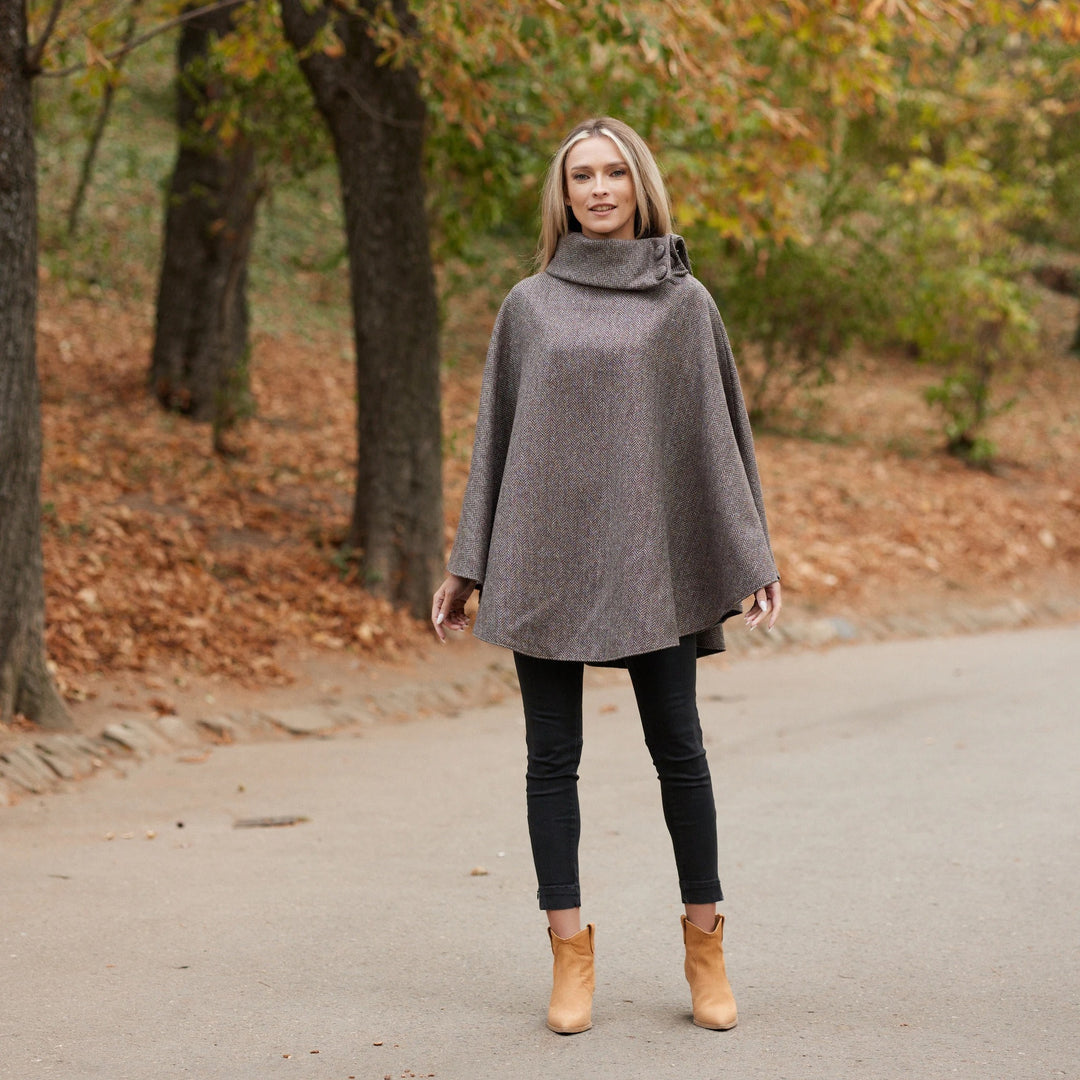 Brown Fleck Herringbone