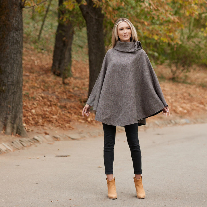 Brown Fleck Herringbone