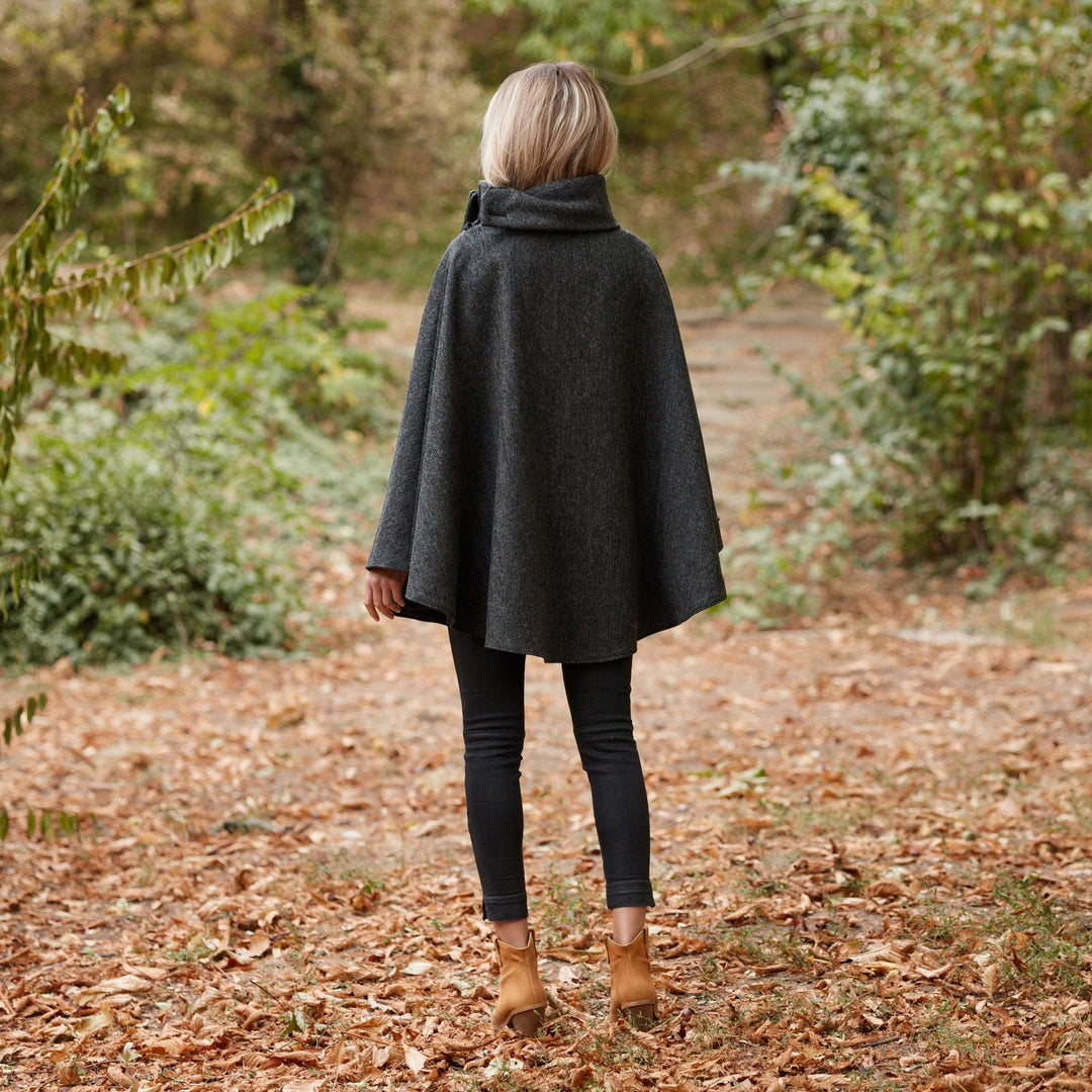 Classic Charcoal Herringbone