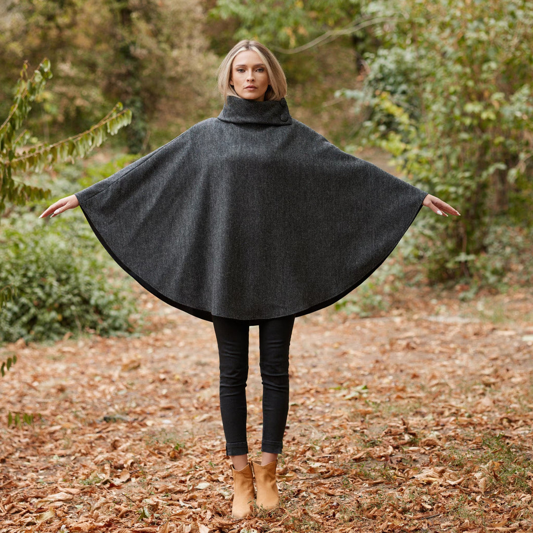 Classic Charcoal Herringbone