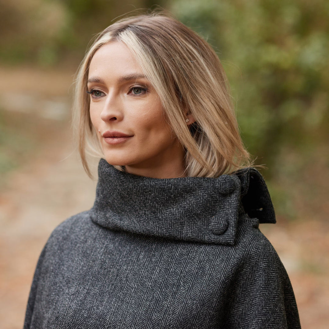 Classic Charcoal Herringbone