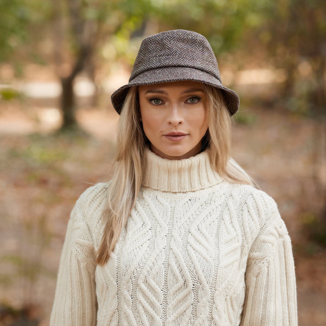 Donegal Brown Beige Fleck Herringbone