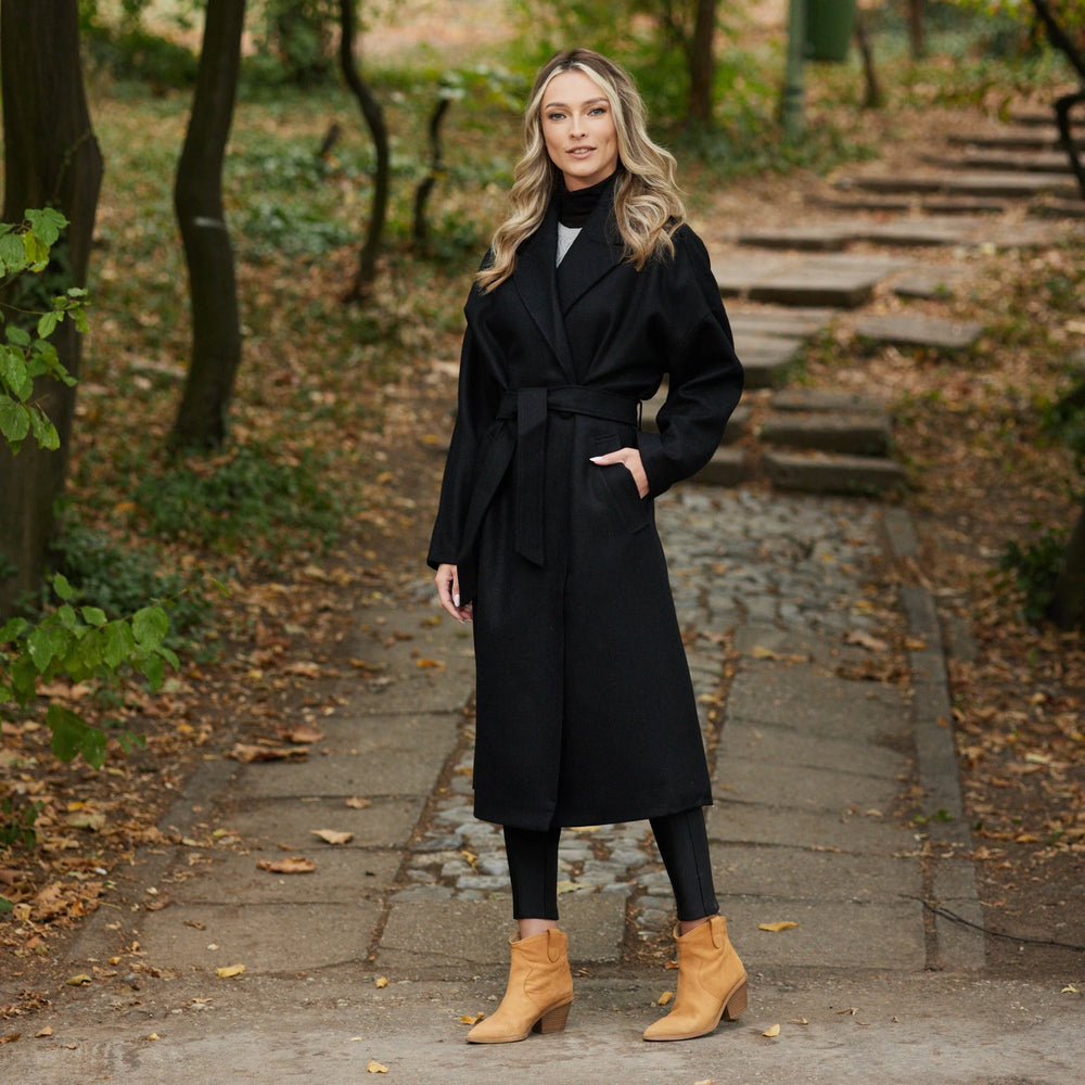 Jet Black Herringbone