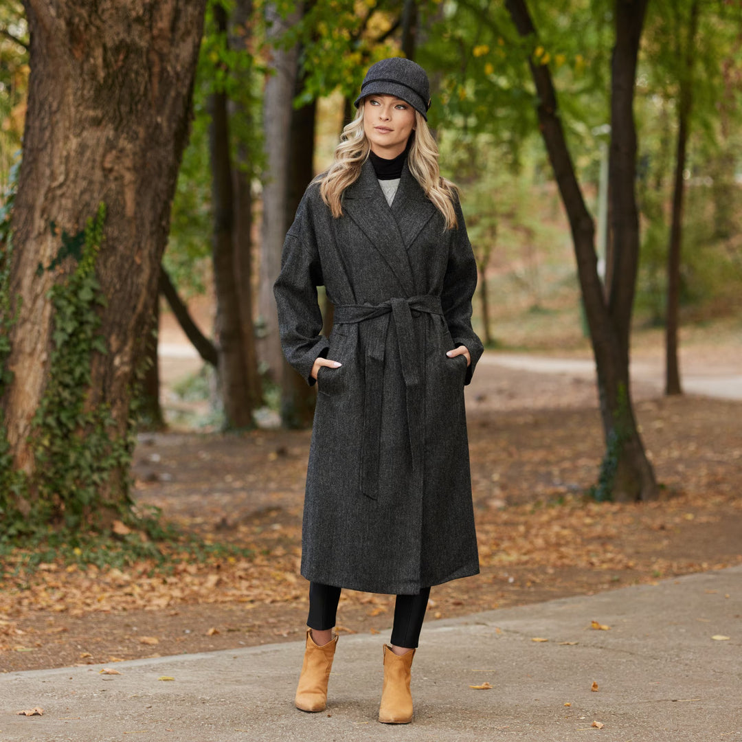 Charcoal Donegal Herringbone