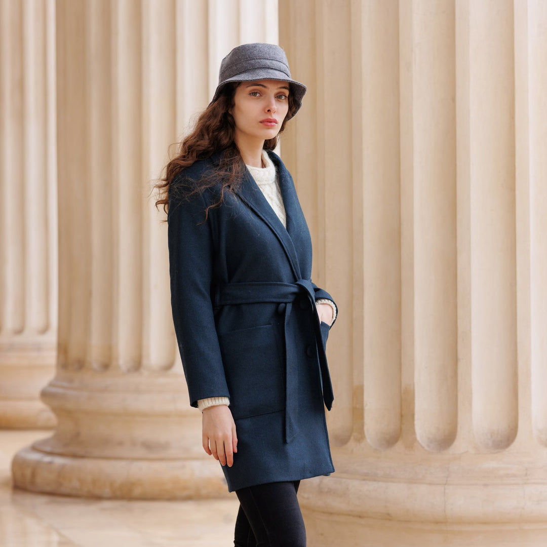 Navy Herringbone
