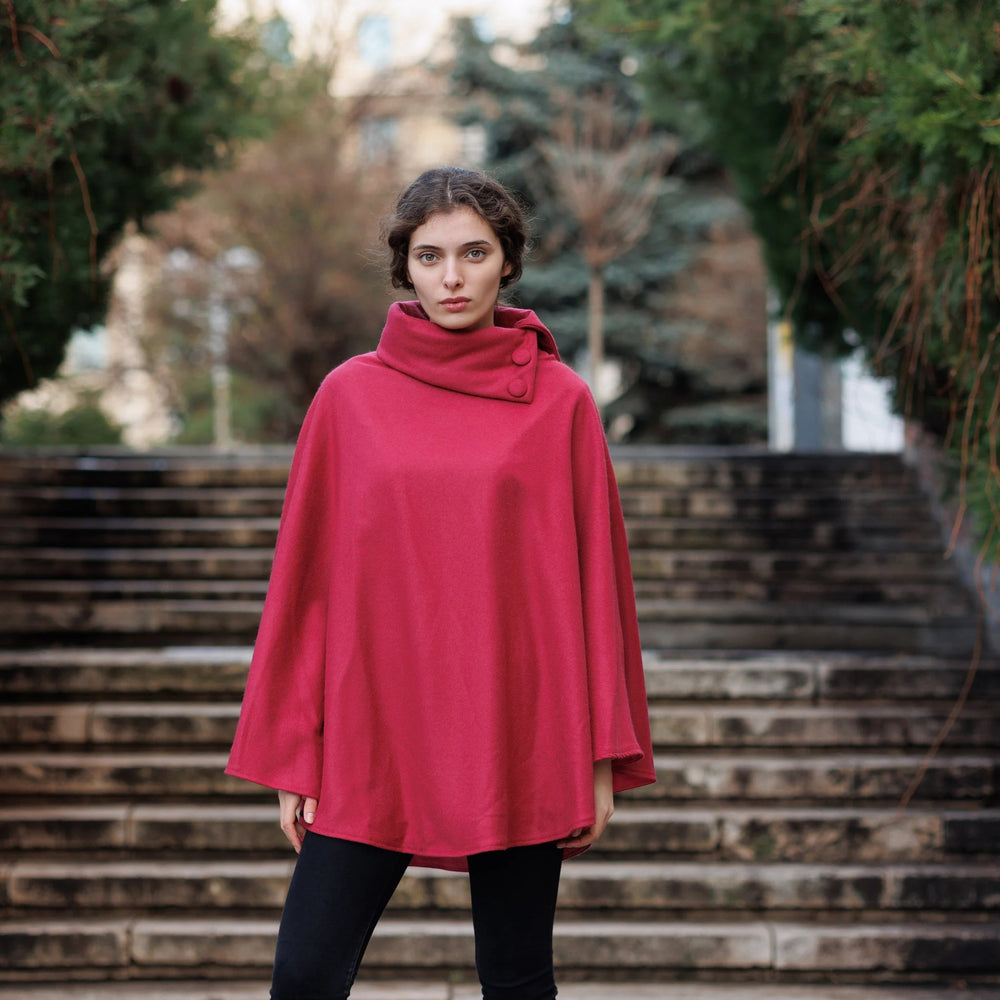 Cerise Herringbone