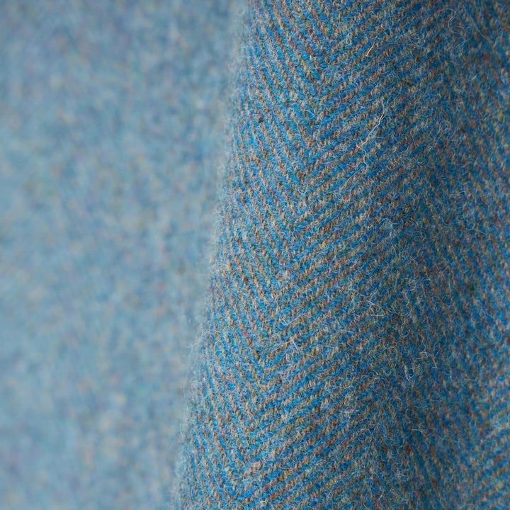 Donegal Sea Blue Herringbone