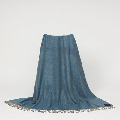 Donegal Sea Blue Herringbone