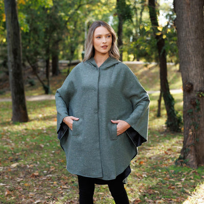 Green Beige Fleck Herringbone