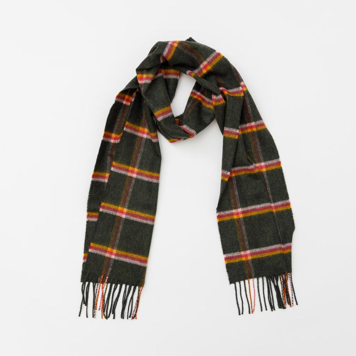 Olive Raspberry Plaid