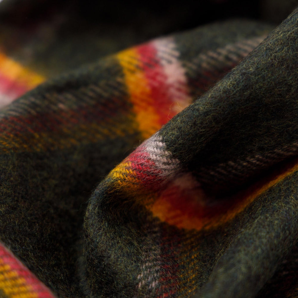 Olive Raspberry Plaid