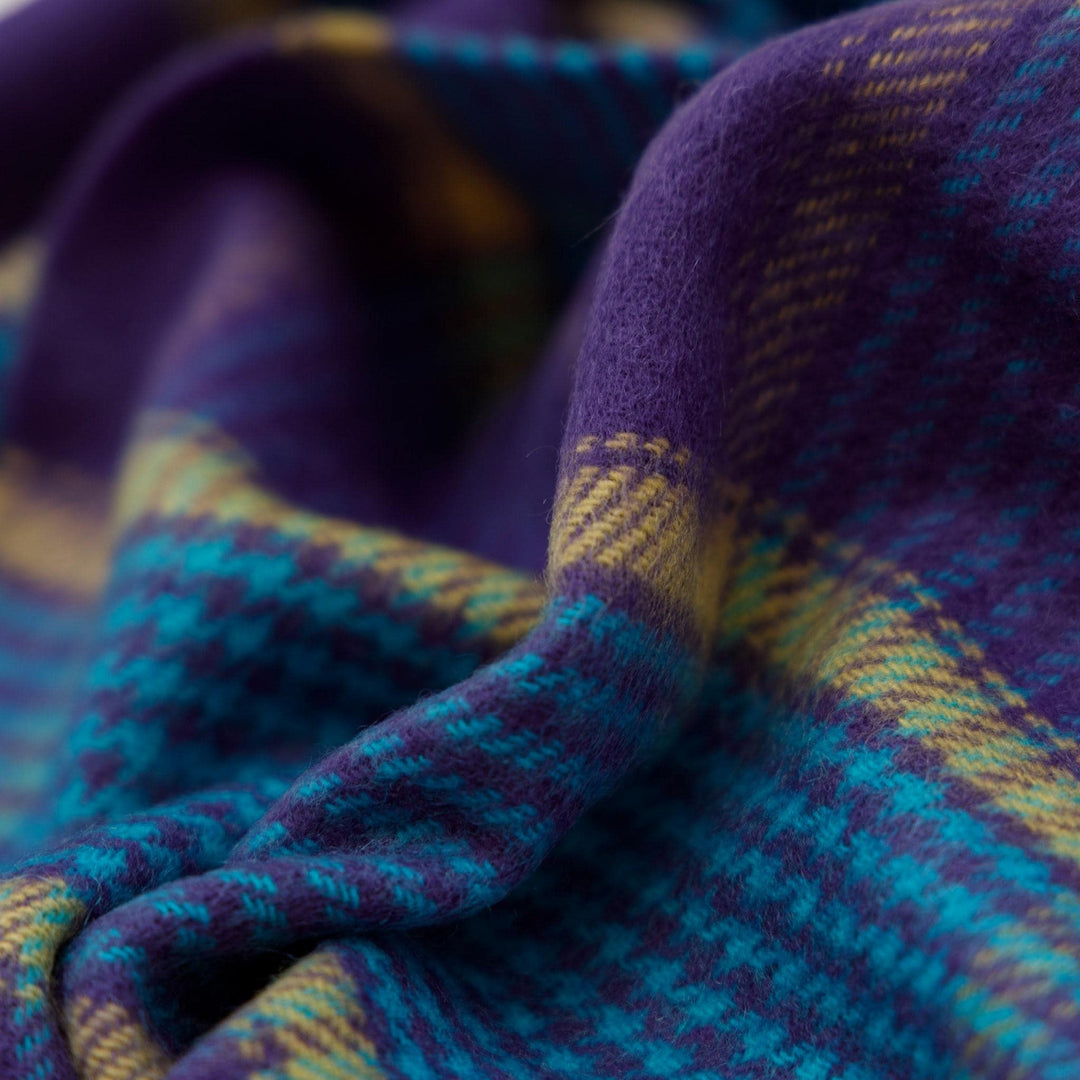 Purple Gold Plaid