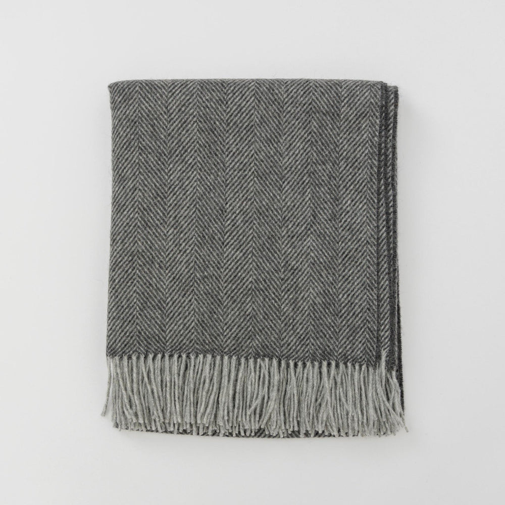 Soft Grey Herringbone