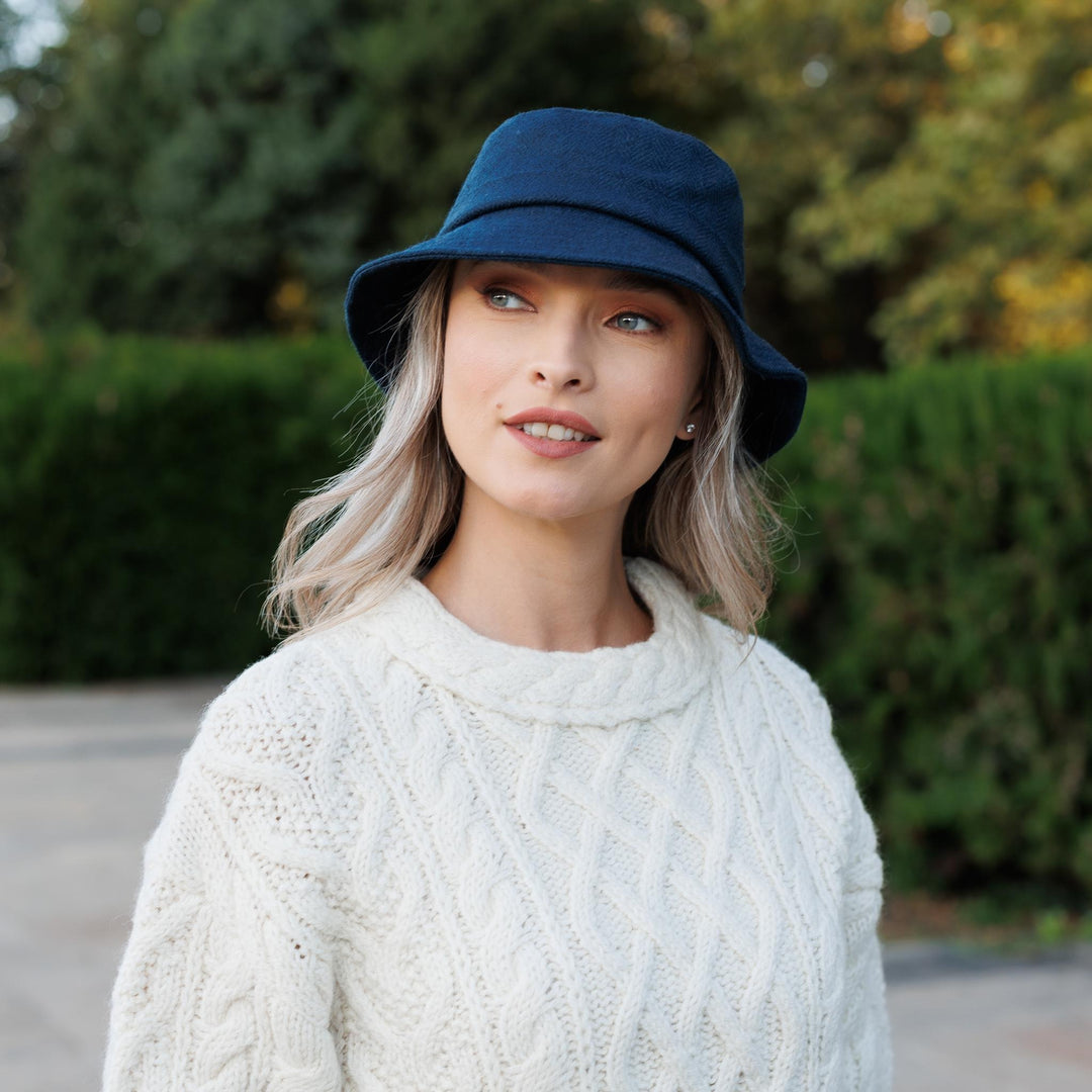 Navy Herringbone