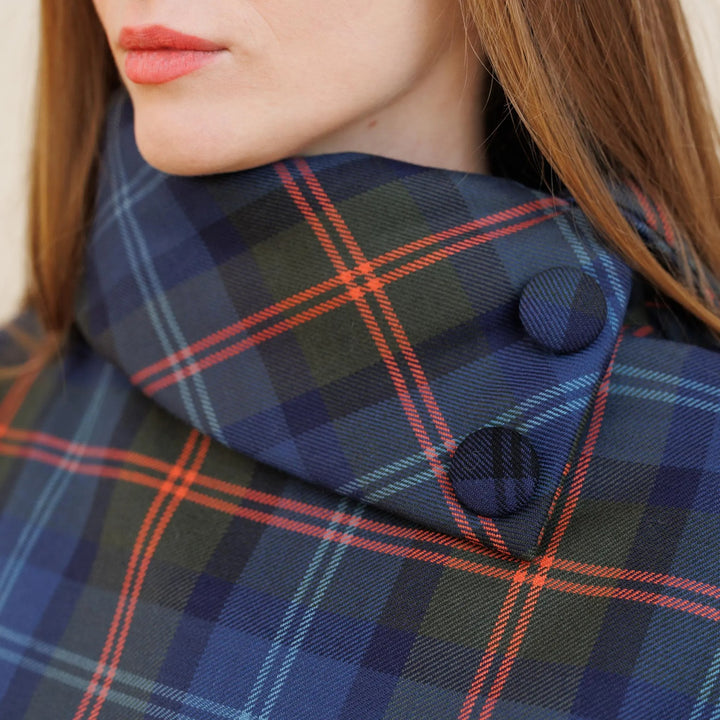 Classic Blue Orange Plaid