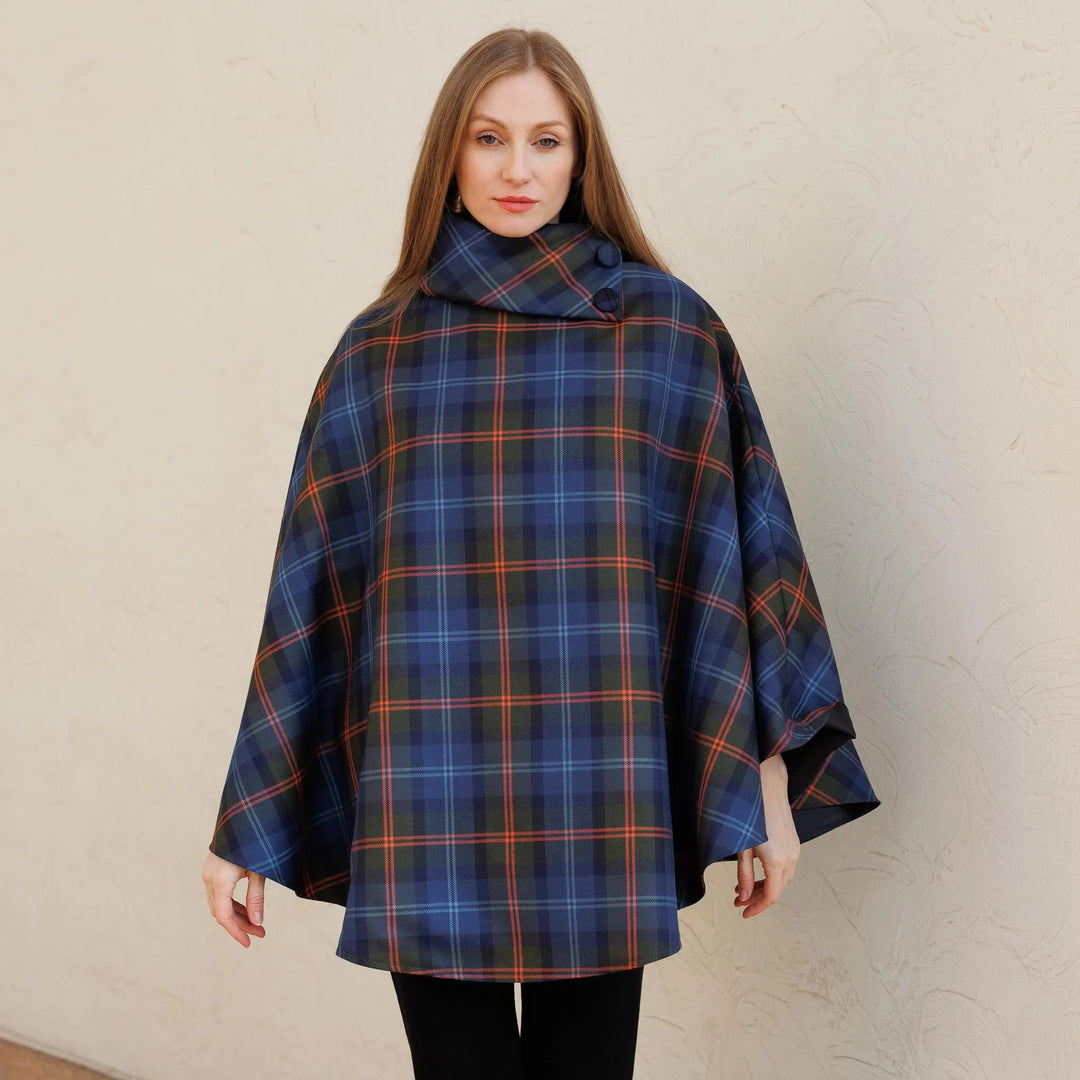 Classic Blue Orange Plaid