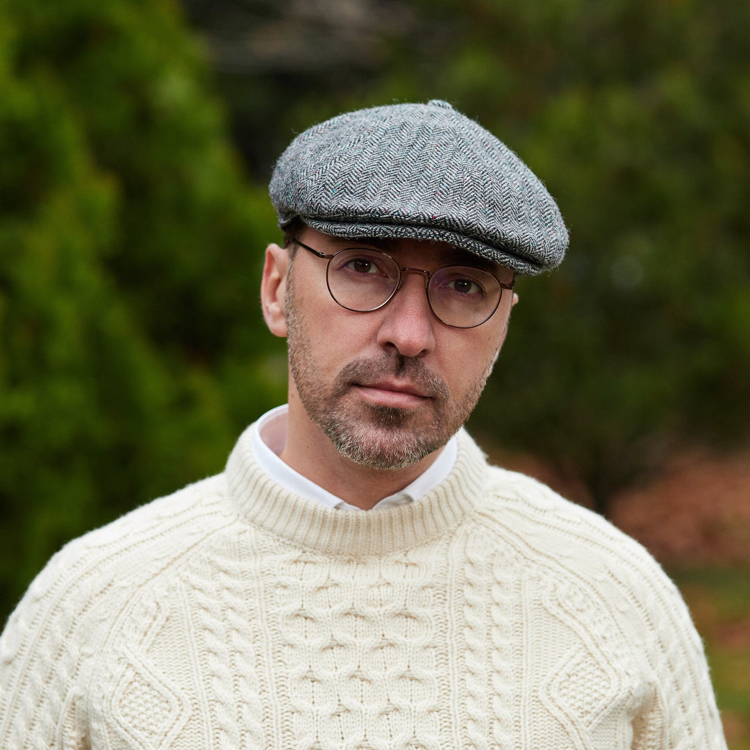 Gweedore Grey Donegal Fleck Herringbone