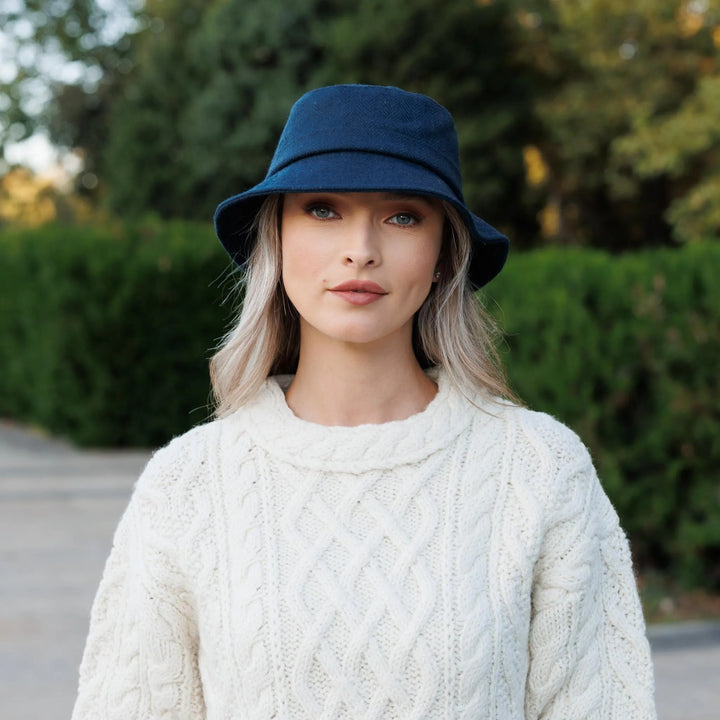 Navy Herringbone