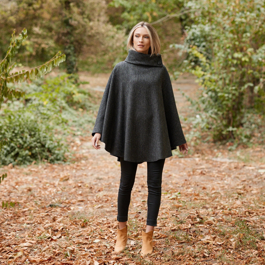 Classic Charcoal Herringbone