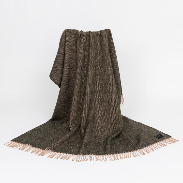 Orange Oak Herringbone