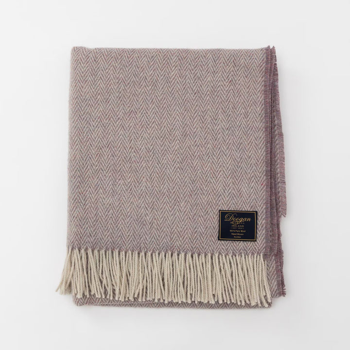 Classic Mauve Herringbone