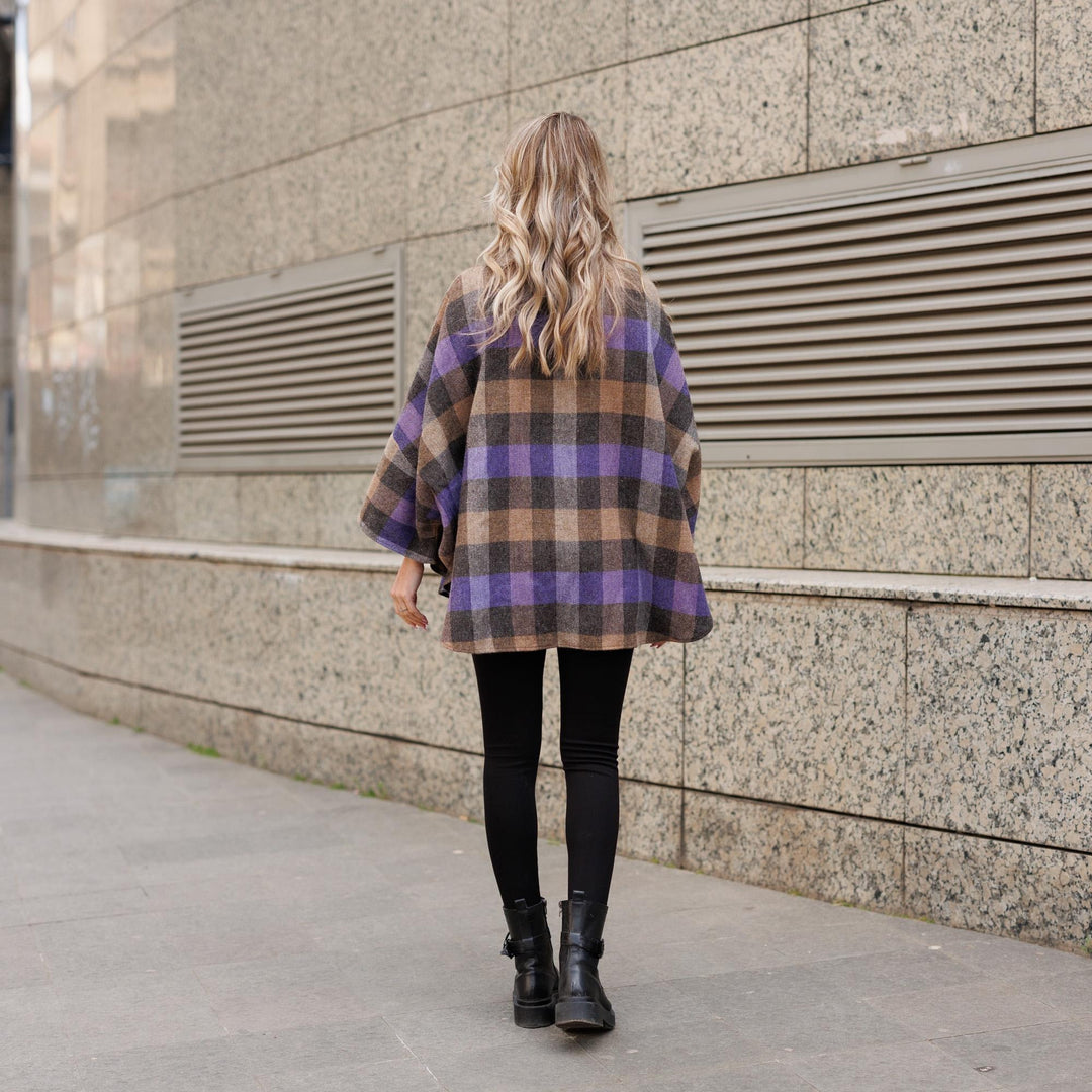 Purple Brown Plaid