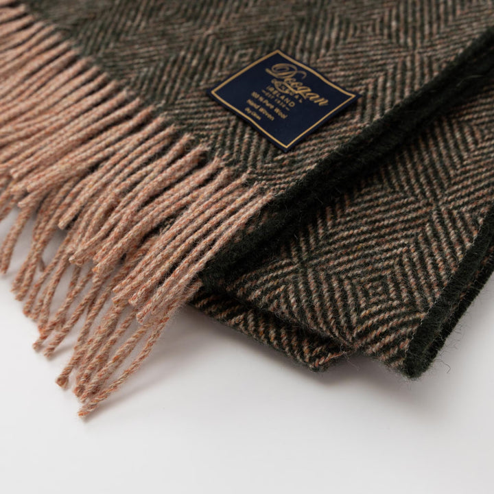 Orange Oak Herringbone