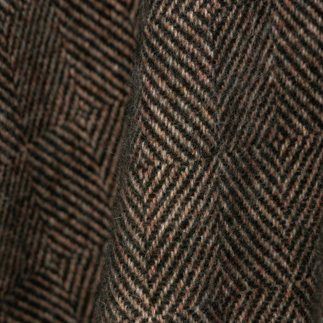 Orange Oak Herringbone