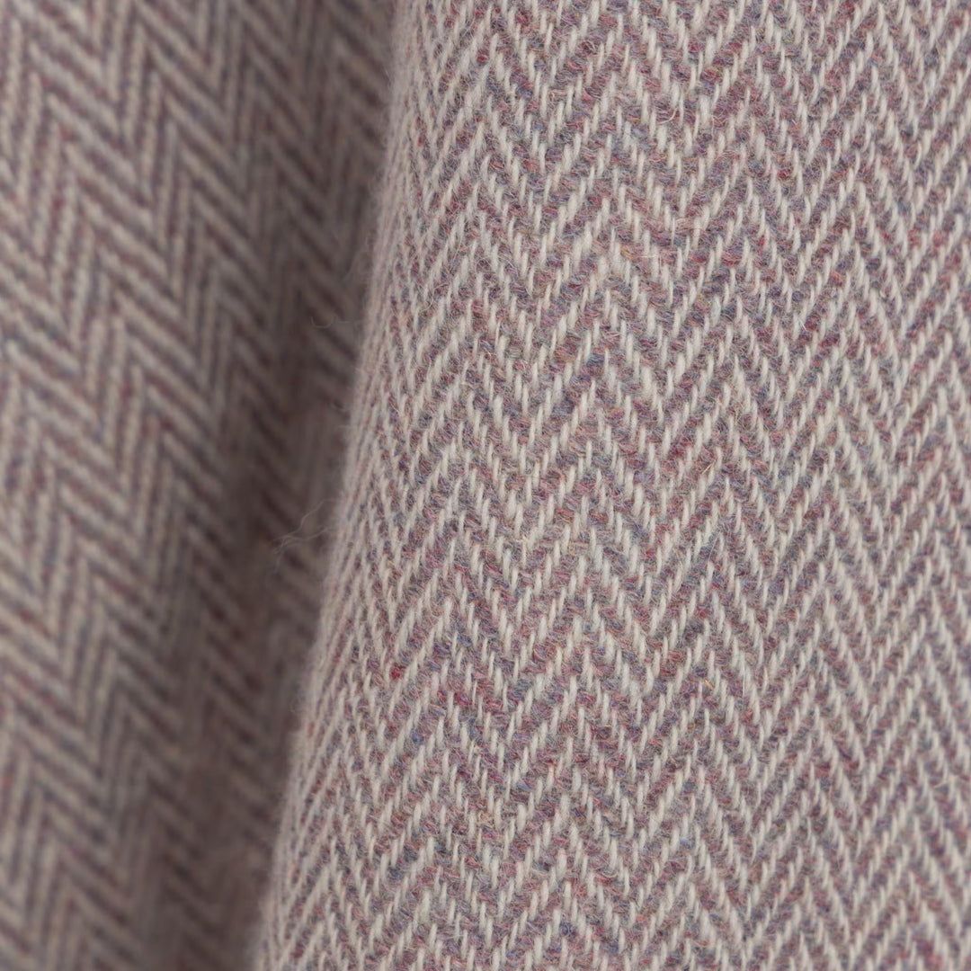 Classic Mauve Herringbone
