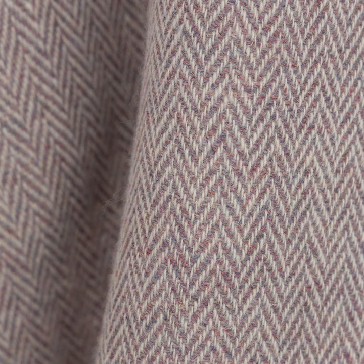 Classic Mauve Herringbone