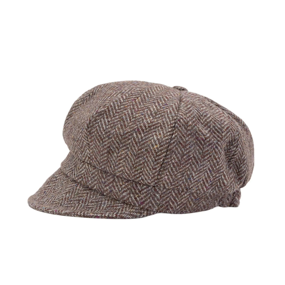 Brown Beige Herringbone