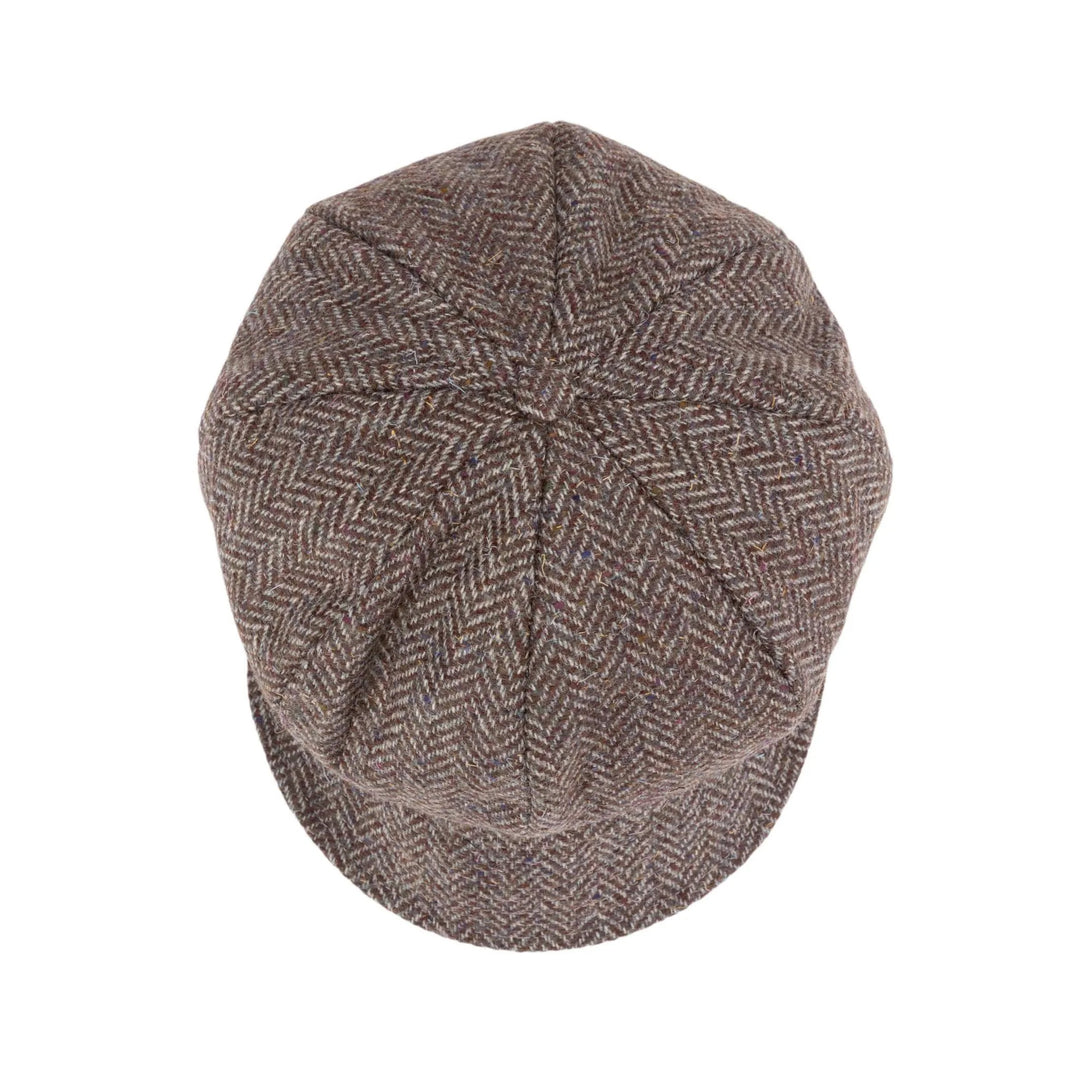 Brown Beige Herringbone