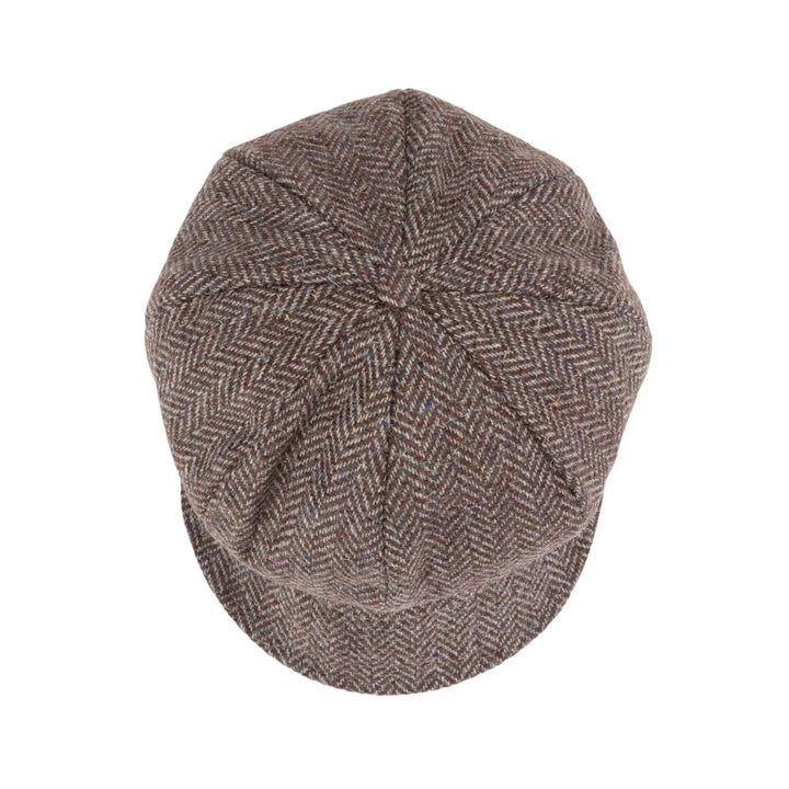 Brown Beige Herringbone