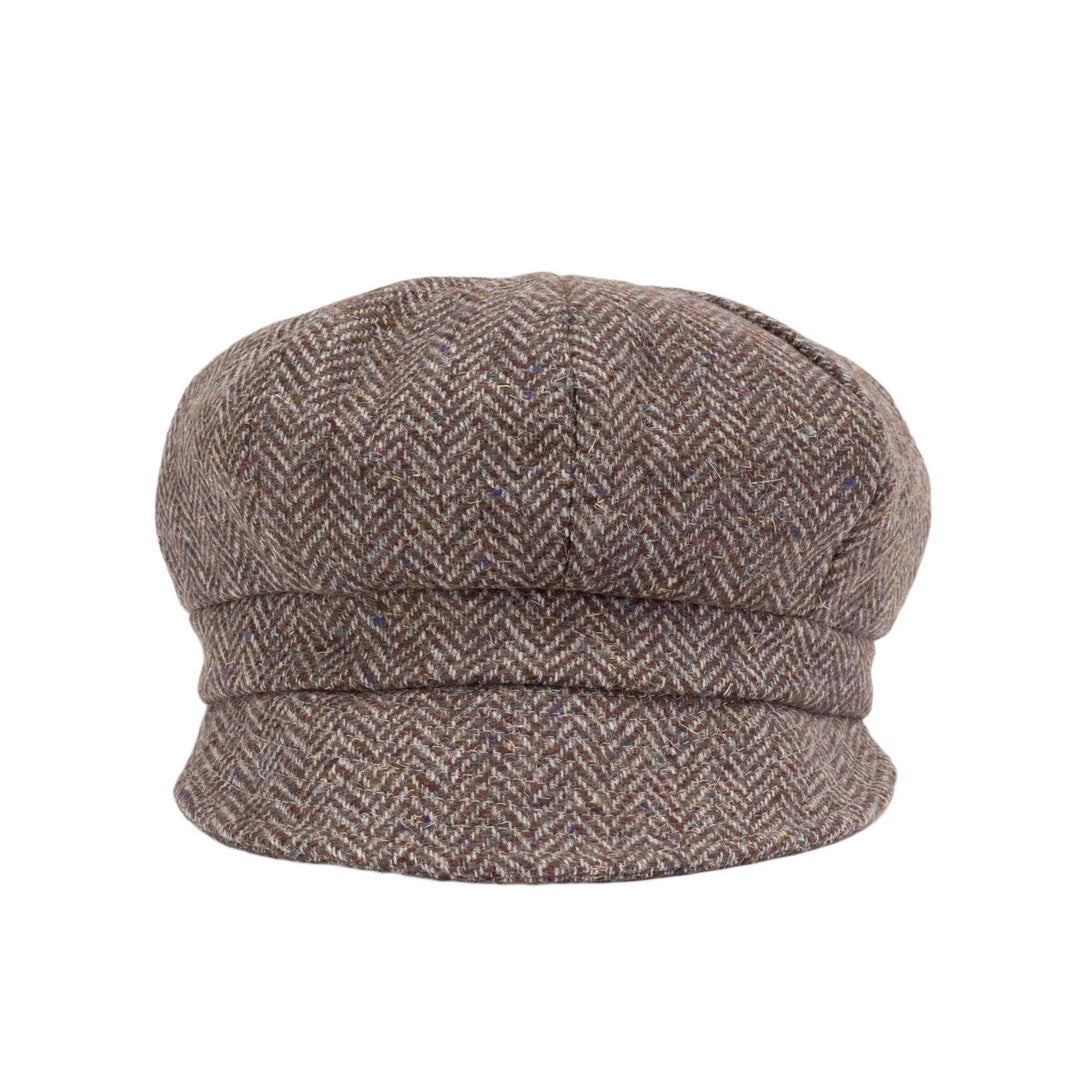 Brown Beige Herringbone