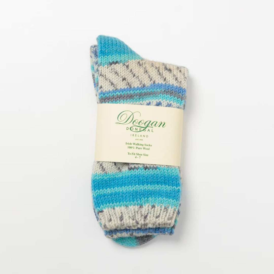 Turquoise / Grey Multi Stripe