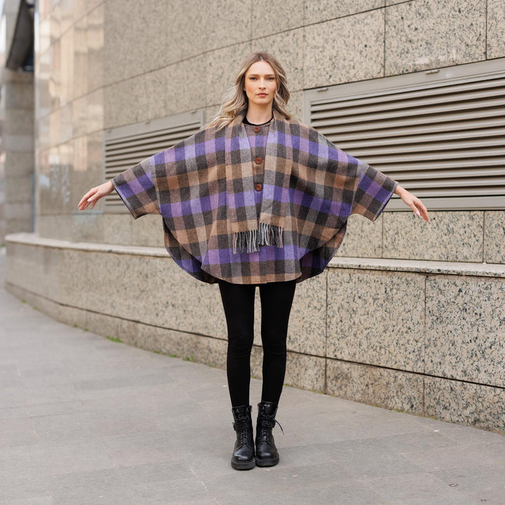 Purple Brown Plaid
