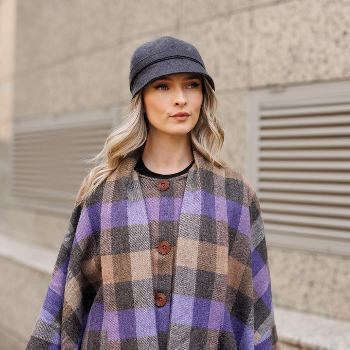 Purple Brown Plaid